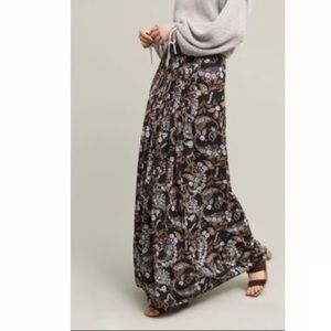 Anthropologie Signoret Pleated Maxi Skirt by Wayf